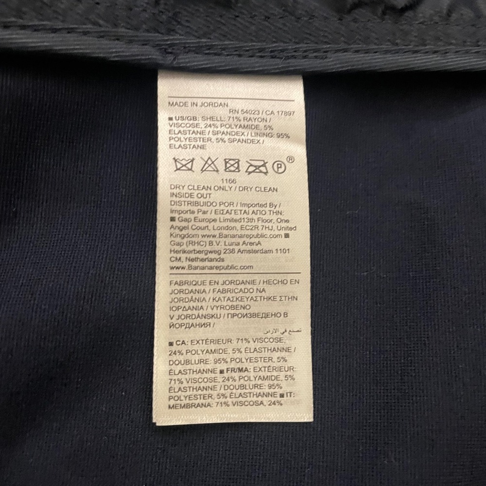 Banana Republic Womens Navy Blue Blazer Jacket 603618-00-1 Size S‎ NEW - Picture 5 of 7